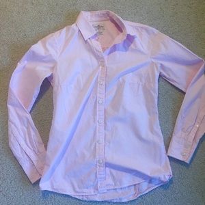 J crew factory pink stripe haberdashery shirt